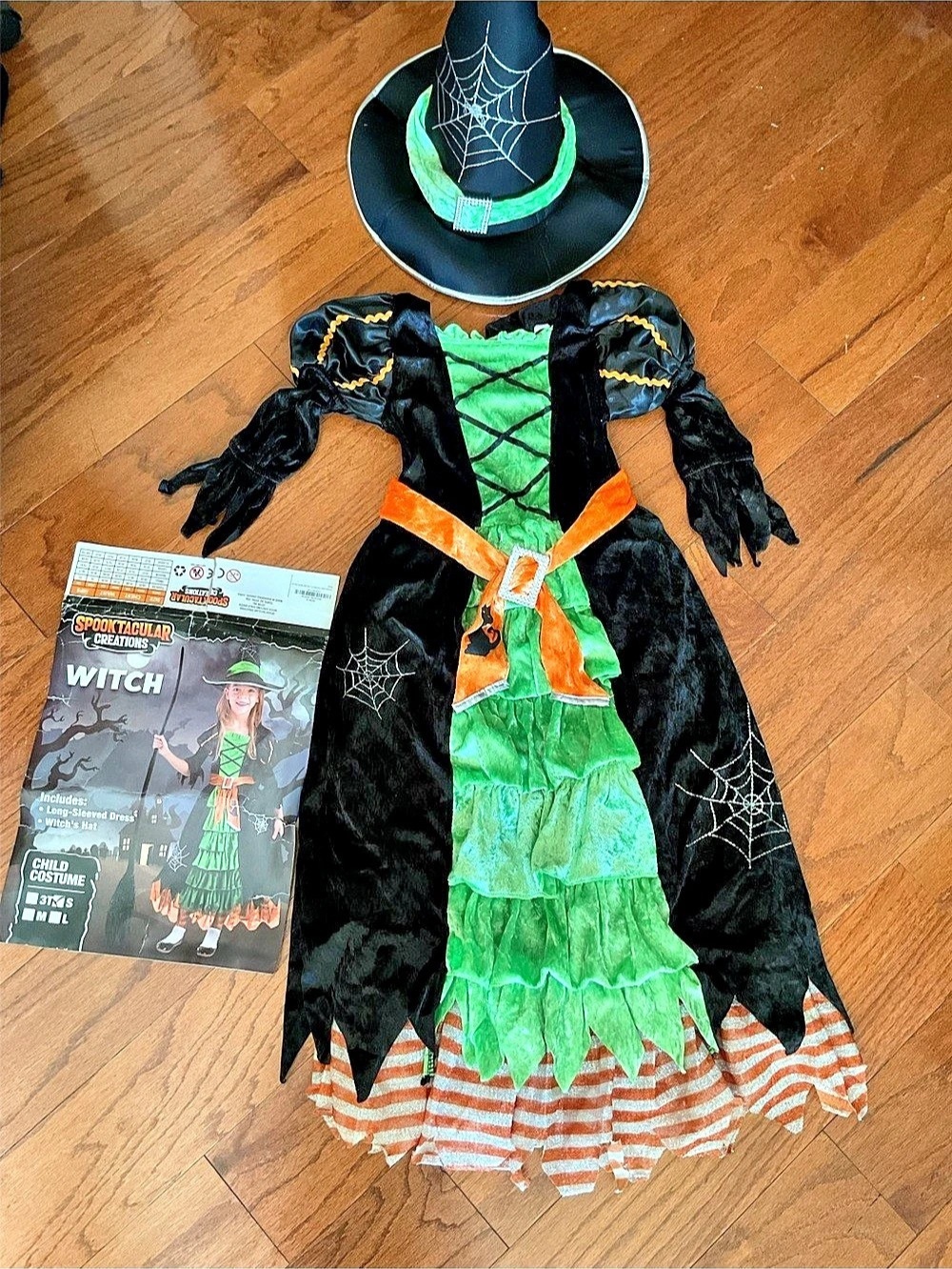 Spooktacular Creations Deluxe Witch Costume Girls Size 7/8